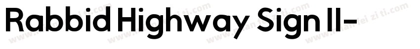 Rabbid Highway Sign II字体转换